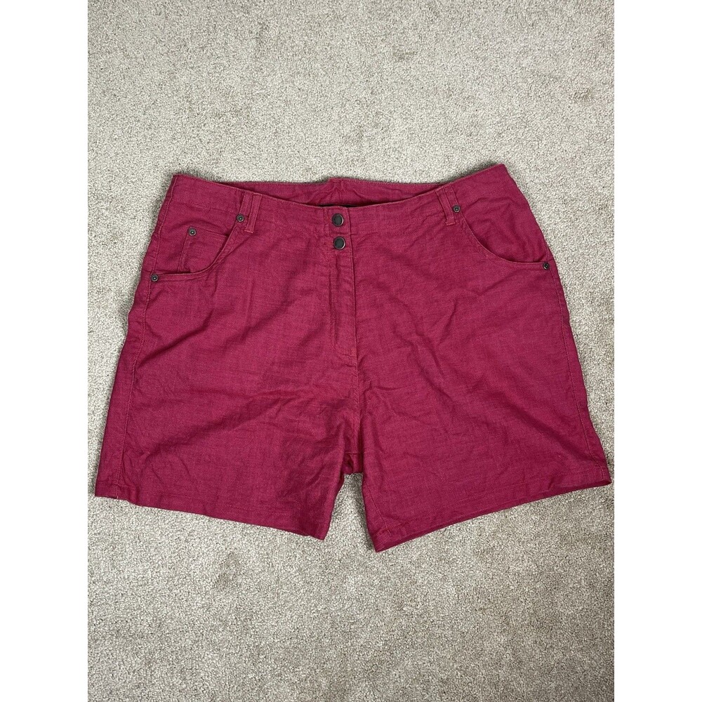 VTG Woolrich Women’s Sz 18 Double Snap High Rise Pink Cotton Shorts Hong Kong